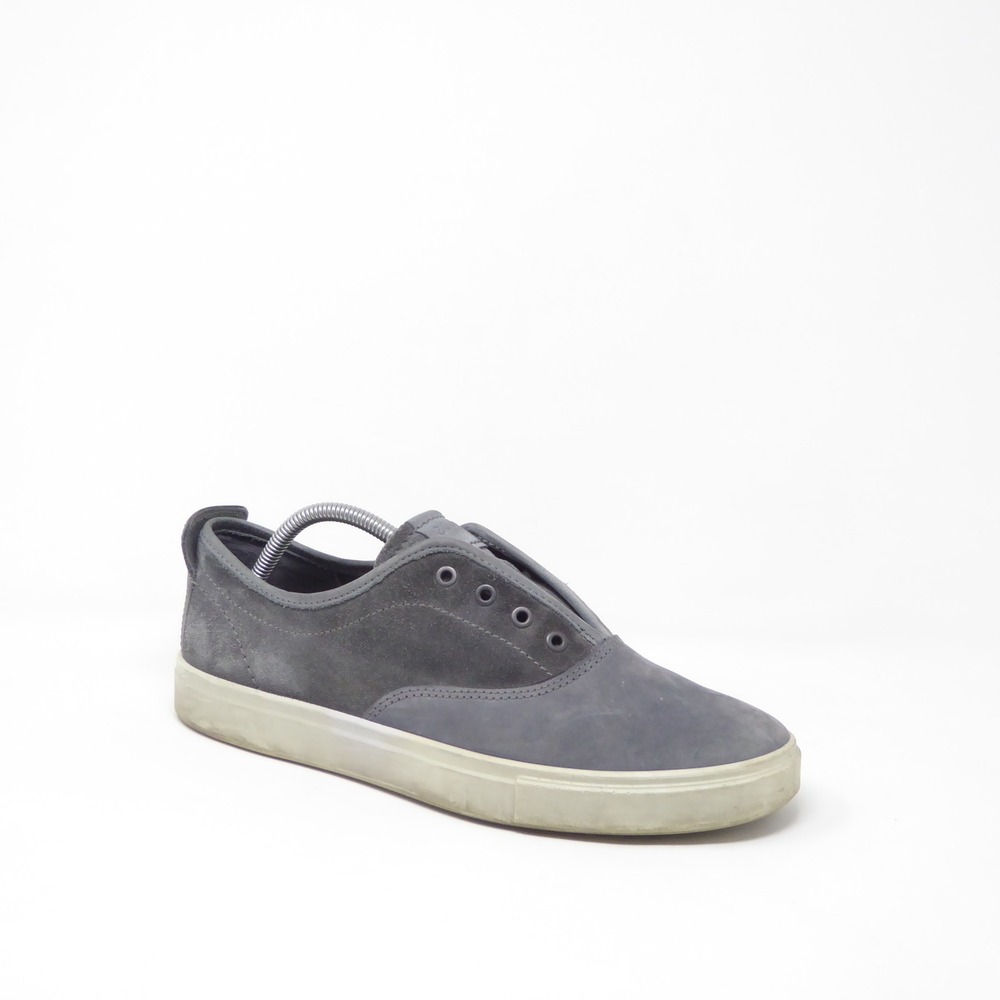 Ecco Mens Kyle CVO Sneakers Grey Suede Leather Low Top Lace Up Shoes 10 / 44